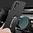 Hard Rigid Plastic Matte Finish Case Cover with Magnetic Finger Ring Stand for Realme Q3t 5G