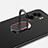 Hard Rigid Plastic Matte Finish Case Cover with Magnetic Finger Ring Stand for Realme V23 5G
