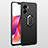 Hard Rigid Plastic Matte Finish Case Cover with Magnetic Finger Ring Stand for Realme V23i 5G