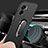 Hard Rigid Plastic Matte Finish Case Cover with Magnetic Finger Ring Stand for Realme V23i 5G