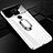 Hard Rigid Plastic Matte Finish Case Cover with Magnetic Finger Ring Stand P01 for Huawei Mate 20 X 5G White