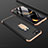 Hard Rigid Plastic Matte Finish Case Cover with Magnetic Finger Ring Stand P01 for Oppo K1 Gold and Black