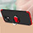 Hard Rigid Plastic Matte Finish Case Cover with Magnetic Finger Ring Stand P02 for Xiaomi Mi 11 Lite 4G