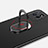 Hard Rigid Plastic Matte Finish Case Cover with Magnetic Finger Ring Stand S01 for Realme V11 5G