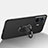 Hard Rigid Plastic Matte Finish Case Cover with Magnetic Finger Ring Stand S01 for Vivo T1 5G