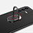 Hard Rigid Plastic Matte Finish Case Cover with Magnetic Finger Ring Stand S01 for Vivo V23 5G