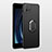 Hard Rigid Plastic Matte Finish Case Cover with Magnetic Finger Ring Stand S01 for Vivo Y31s 5G