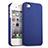 Hard Rigid Plastic Matte Finish Case for Apple iPhone 4 Blue