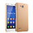 Hard Rigid Plastic Matte Finish Case for Huawei Honor 3X G750 Gold