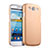 Hard Rigid Plastic Matte Finish Case for Samsung Galaxy S3 i9300 Gold