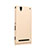 Hard Rigid Plastic Matte Finish Case for Sony Xperia T2 Ultra Dual Gold