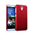 Hard Rigid Plastic Matte Finish Cover for HTC Desire 820 Mini Red