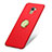 Hard Rigid Plastic Matte Finish Cover with Finger Ring Stand A03 for Huawei Honor 7 Dual SIM Red