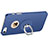 Hard Rigid Plastic Matte Finish Cover with Finger Ring Stand for Apple iPhone 5 Blue