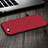 Hard Rigid Plastic Matte Finish Cover with Finger Ring Stand for Apple iPhone 8 Red