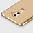 Hard Rigid Plastic Matte Finish Cover with Finger Ring Stand for Huawei GR5 (2017) Gold