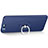 Hard Rigid Plastic Matte Finish Cover with Finger Ring Stand for Huawei Honor 9 Blue