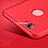 Hard Rigid Plastic Matte Finish Cover with Finger Ring Stand for Huawei Nova Red