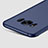 Hard Rigid Plastic Matte Finish Cover with Finger Ring Stand for Samsung Galaxy S8 Blue