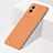 Hard Rigid Plastic Matte Finish Frameless Case Back Cover for Vivo Y76s 5G Orange