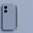 Hard Rigid Plastic Matte Finish Frameless Case Back Cover P01 for Oppo A38 Lavender Gray