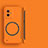 Hard Rigid Plastic Matte Finish Frameless Case Back Cover with Mag-Safe Magnetic for Huawei Honor 100 5G Orange