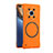 Hard Rigid Plastic Matte Finish Frameless Case Back Cover with Mag-Safe Magnetic for Huawei Honor Magic3 5G Orange