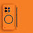 Hard Rigid Plastic Matte Finish Frameless Case Back Cover with Mag-Safe Magnetic for OnePlus Ace 2 5G Orange