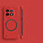 Hard Rigid Plastic Matte Finish Frameless Case Back Cover with Mag-Safe Magnetic for OnePlus Ace 2 5G Red