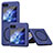 Hard Rigid Plastic Matte Finish Frameless Case Back Cover with Mag-Safe Magnetic QH1 for Samsung Galaxy Z Flip5 5G Blue