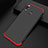 Hard Rigid Plastic Matte Finish Front and Back Case 360 Degrees Q01 for Huawei Y9 (2019) Red and Black