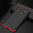 Hard Rigid Plastic Matte Finish Front and Back Case 360 Degrees Q03 for Xiaomi Pocophone F1 Red and Black