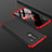 Hard Rigid Plastic Matte Finish Front and Back Case 360 Degrees Q03 for Xiaomi Pocophone F1 Red and Black