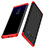 Hard Rigid Plastic Matte Finish Front and Back Cover 360 Degrees Q01 for Samsung Galaxy Note 8 Duos N950F Red and Black