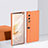 Hard Rigid Plastic Matte Finish Front and Back Cover Case 360 Degrees BH1 for Huawei Honor V Purse 5G Orange