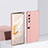 Hard Rigid Plastic Matte Finish Front and Back Cover Case 360 Degrees BH1 for Huawei Honor V Purse 5G Rose Gold