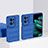 Hard Rigid Plastic Matte Finish Front and Back Cover Case 360 Degrees BH1 for Oppo Find N2 5G Blue