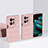Hard Rigid Plastic Matte Finish Front and Back Cover Case 360 Degrees BH1 for Oppo Find N2 5G Pink