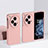 Hard Rigid Plastic Matte Finish Front and Back Cover Case 360 Degrees BH1 for Oppo Find N3 5G Pink