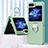 Hard Rigid Plastic Matte Finish Front and Back Cover Case 360 Degrees BH1 for Samsung Galaxy Z Flip5 5G Matcha Green