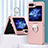 Hard Rigid Plastic Matte Finish Front and Back Cover Case 360 Degrees BH1 for Samsung Galaxy Z Flip5 5G Rose Gold