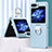 Hard Rigid Plastic Matte Finish Front and Back Cover Case 360 Degrees BH1 for Samsung Galaxy Z Flip5 5G Sky Blue