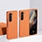 Hard Rigid Plastic Matte Finish Front and Back Cover Case 360 Degrees BH1 for Samsung Galaxy Z Fold5 5G Orange