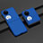 Hard Rigid Plastic Matte Finish Front and Back Cover Case 360 Degrees BH2 for Huawei P60 Pocket Blue