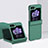 Hard Rigid Plastic Matte Finish Front and Back Cover Case 360 Degrees BH2 for Samsung Galaxy Z Flip5 5G Green