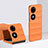 Hard Rigid Plastic Matte Finish Front and Back Cover Case 360 Degrees BH3 for Huawei P50 Pocket Orange