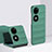 Hard Rigid Plastic Matte Finish Front and Back Cover Case 360 Degrees BH3 for Huawei P60 Pocket Green