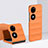 Hard Rigid Plastic Matte Finish Front and Back Cover Case 360 Degrees BH3 for Huawei P60 Pocket Orange