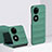 Hard Rigid Plastic Matte Finish Front and Back Cover Case 360 Degrees BH3 for Huawei Pocket S Green