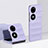 Hard Rigid Plastic Matte Finish Front and Back Cover Case 360 Degrees BH3 for Huawei Pocket S Purple